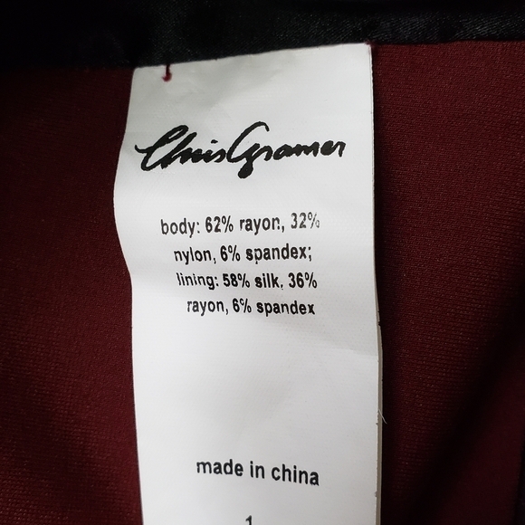 Chris Gramer asymmetric wrap pencil skirt S 2-4 - Picture 9 of 11